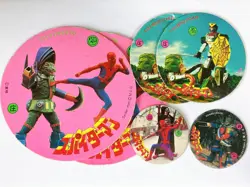 Spider-Man Menko Cards Japanese Tokusatsu SFX 1970's Marvel Comics Lot of 6 C23 - Image 1