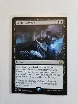 Secret Salvage - Aether Revolt - LP - MTG Magic - Rare - Black Sorcery - Image 1