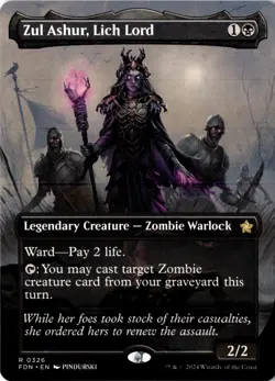 NM - Zul Ashur, Lich Lord (Borderless) R Foundations 326 - Image 1