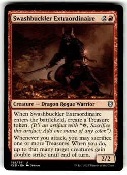 Swashbuckler Extraordinaire Commander Legends: Battle for Baldur's MTG - Image 1