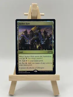 MTG - Aether Hub - FNM Foil Promo - EX - Image 1