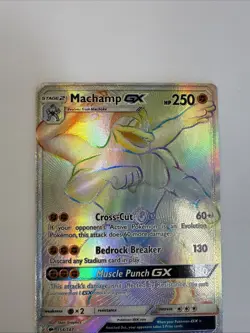 2017 Pokemon Sun & Moon Burning Shadows Machamp GX #154/147 LP - Image 2