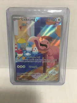 Lickitung Pokemon TCG SV- Temporal Forces 180/162 Illustration Rare - Image 1
