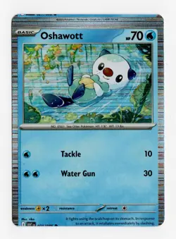 Pokemon Oshawott PROMO MISCUT ERROR - White Flare/Black Bolt Poster Collection - Image 1