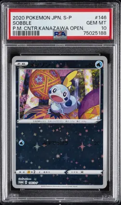 2020 POKEMON JPN S PROMO POKEMON CENTER KANAZAWA OPENING #146 SOBBLE PSA 10 - Image 1