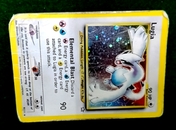 POKEMON TCG LUGIA 9/111 Neo Genesis HOLO Damaged Dmg - Image 1