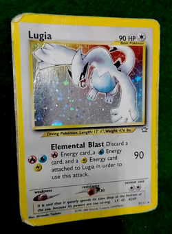 POKEMON TCG LUGIA 9/111 Neo Genesis HOLO Damaged Dmg - Image 3