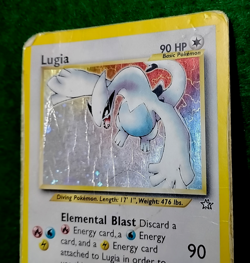 POKEMON TCG LUGIA 9/111 Neo Genesis HOLO Damaged Dmg - Image 5