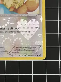 Eevee [Reverse Holo] #RC14/RC25 | 2013 Pokemon Legendary Treasures (LP) - Image 4