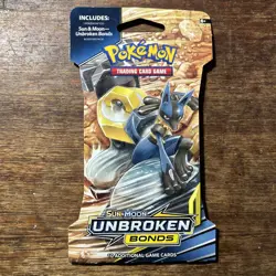 Pokemon Unbroken Bonds Lucario & Melmetal Sealed Booster Pack - Image 1