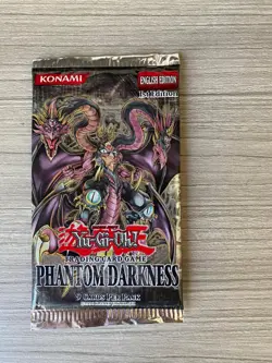 YUGIOH Phantom Darkness PTDN 1st Edition Booster Pack Unweighted - Image 1