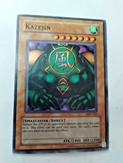 Yu-Gi-Oh! Kazejin Metal Raiders MRD-026 Unlimited Super Rare - minor edge wear - Image 1