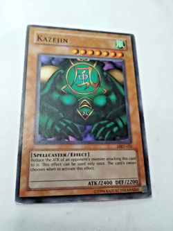 Yu-Gi-Oh! Kazejin Metal Raiders MRD-026 Unlimited Super Rare - minor edge wear - Image 2