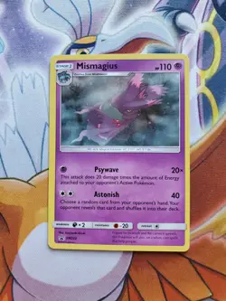 Mismagius SM222 Black Star Promo COSMOS Holo Pokemon Card NM 2019 - Image 1