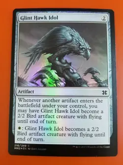 1x Glint Hawk Idol | FOIL | Modern Masters 2015 | MTG Magic Cards - Image 1