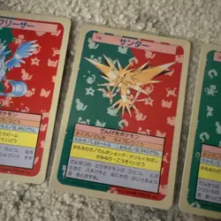 Zapdos Articuno Moltres No.144 145 146 Topsun Top Sun Pokemon Card Japanese 1995 - Image 3