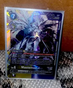 Mastemon Ace Digimon TCG Infernal Ascension EX06 EX6-029 SR Purple Yellow Card - Image 1
