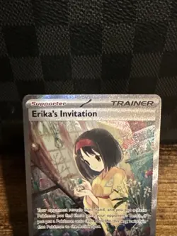 Pokemon Erika’s Invitation #203 Full Art Scarlet & Violet 151 NM/M+ TCG Card - Image 2