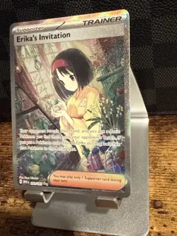 Pokemon Erika’s Invitation #203 Full Art Scarlet & Violet 151 NM/M+ TCG Card - Image 4