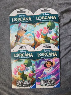 Disney Lorcana TCG Archazia's Island 4 Booster Packs Asort. Art [12 Cards/pack] - Image 1