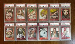 (All PSA 10) One Piece Card Premium Card Collection Film Red Set of 12 English - Image 1