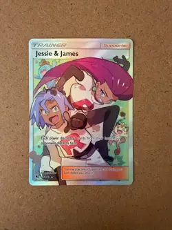 Jessie & James (Full Art) 68/68 Hidden Fates Holo Pokemon Cards TCG A56 NM - Image 1