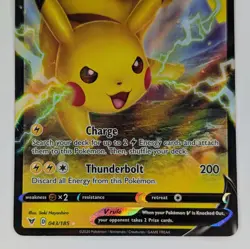 Pikachu V 043/185 Vivid Voltage Pokemon TCG Card NM - Image 3