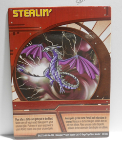 Bakugan Card - Stealin' - Red Ability Card - BA272 - 29/48c - 2008 - Image 1