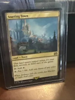 Starting Town #289 NM/M Final Fantasy MTG Magic Rare Land Card - Image 1