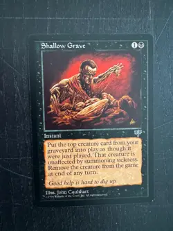 Shallow Grave | Magic: The Gathering | Mirage (1996) | Lightly Played - Image 1