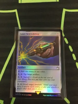 MTG Magic The Gathering Laser Screwdriver Foil Artifact Dr. Who Commander - Image 1