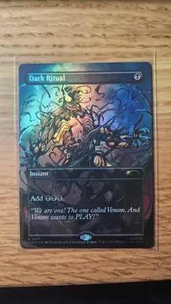 Dark Ritual 2001 COLORS MTG Venom Spider-Man Secret Lair - FOIL - Image 1
