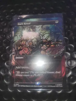 Spider-Man Secret Lair MTG Venom Unleashed Dark Ritual - Image 1