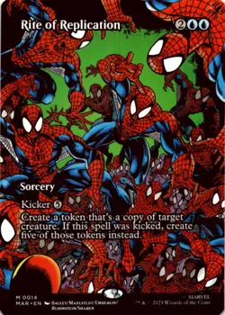 MTG Rite of Replication (Borderless) Normal NM Marvel Eternal-Legal Magic - Image 1
