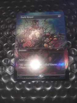 Spider-Man Secret Lair MTG Venom Unleashed Foil Dark Ritual - Image 1