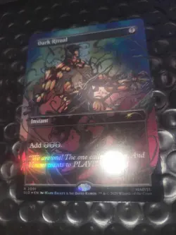 Spider-Man Secret Lair MTG Venom Unleashed Foil Dark Ritual - Image 3