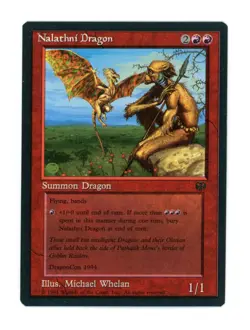 LIMITED EDITION Media Promo Vintage Magic the Gathering Nalathni Dragon NM - Image 1