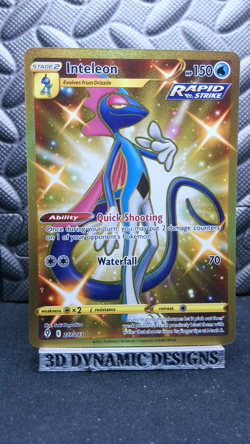 | Pokemon Inteleon 227/203 Evolving Skies Secret Gold Rare NM/M 🔥 | - Image 1