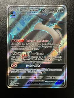 Pokemon TCG - Honchkrow GX - Unbroken Bonds 202/214 Full Art Ultra Rare Holo - Image 1