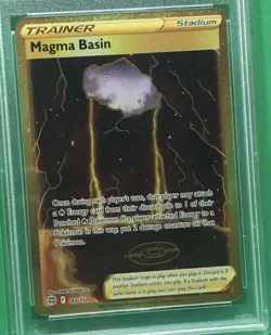 PSA 10 Gem Mint Magma Basin Secret #185/172 Pokemon Brilliant Stars Full Art - Image 4