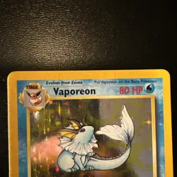 FREE SHIPPING Pokemon TCG Vaporeon Jungle 12/64 Holo Unlimited HP - Image 4