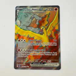 Team Rocket’s Moltres ex 208/182 Pokemon Destined Rivals Ultra Rare NM - Image 1