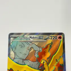 Team Rocket’s Moltres ex 208/182 Pokemon Destined Rivals Ultra Rare NM - Image 2