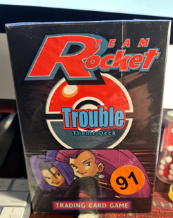 Vintage 2000 Pokemon Team Rocket Trouble Theme Deck Sealed NEW 781624924674 - Image 1