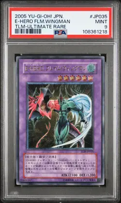 2005 YU-GI-OH! JPN THE LOST MILLENNIUM #JP035 ELEMENTAL HERO FLAME WINGMAN PSA 9 - Image 1