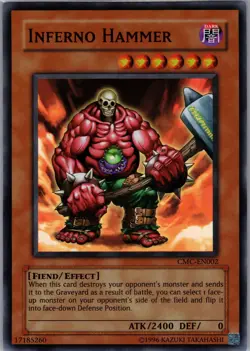 Yu-Gi-Oh! Video Game Promo(Capsule Monster Coliseum) CMC-EN002 Inferno Hammer NM - Image 1