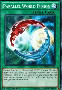 Parallel World Fusion 1st Edition X 1 MINT YUGIOH SDHS Hero Strike - Image 1