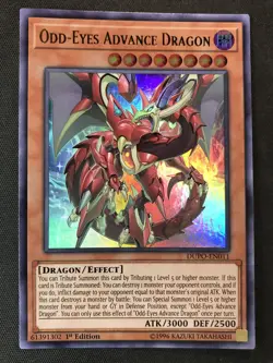 Yu-Gi-Oh TCG #DUPO-EN011 Odd-Eyes Advance Dragon 1st Edition Ultra Rare LP - Image 1