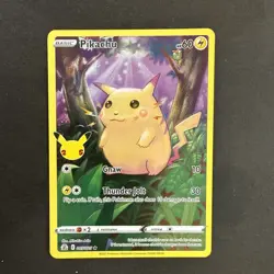 Pokemon Pikachu TCG Holo Card Celebrations 005/025 25th Anniversary Edition. LP - Image 1