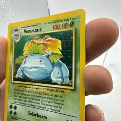 LP-MP Pokemon Card Venusaur 15/102 Base Set Unlimited 1999 WOTC Holo Rare LP - Image 3